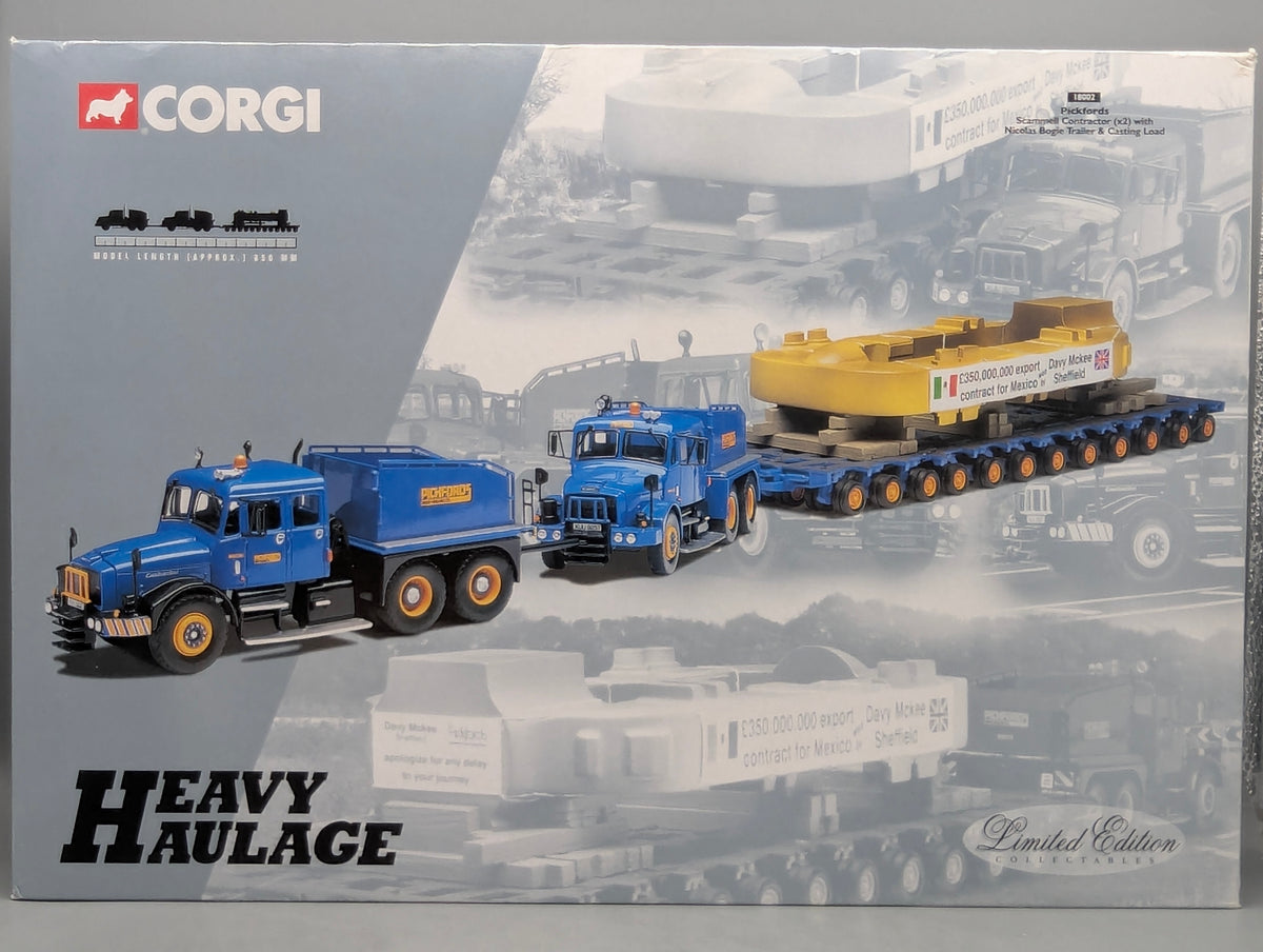 LKW Modell 1:50 Corgi Classics 18002 Scammell Contractor x2 Trailer & Load OVP