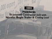 LKW Modell 1:50 Corgi Classics 18002 Scammell Contractor x2 Trailer & Load OVP