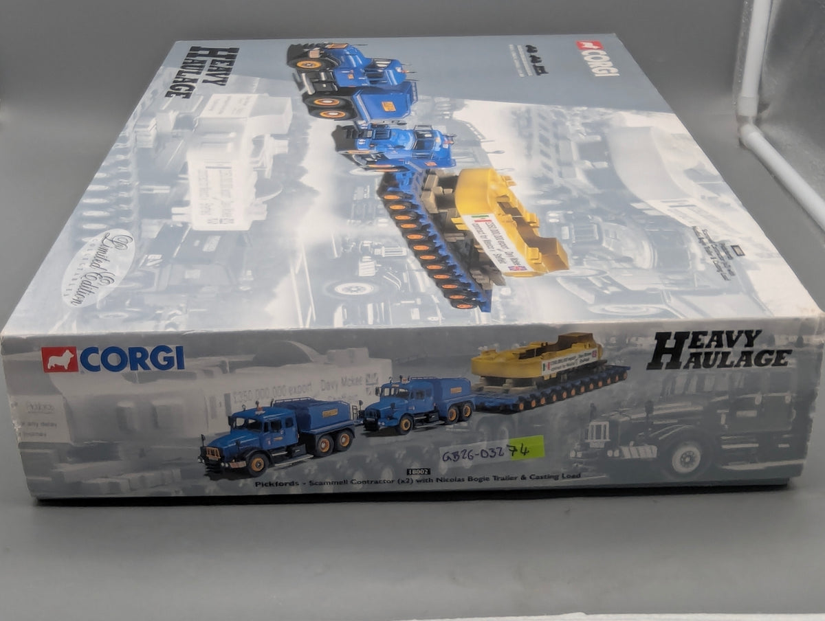 LKW Modell 1:50 Corgi Classics 18002 Scammell Contractor x2 Trailer & Load OVP