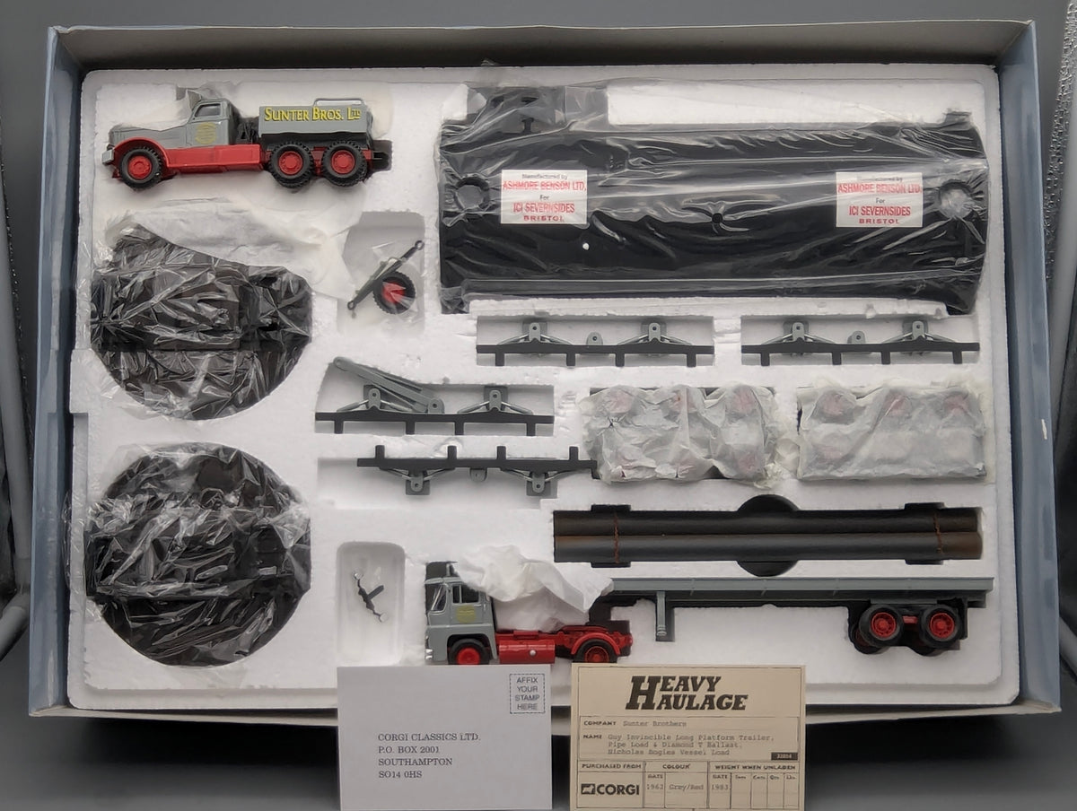 LKW Modell 1:50 Corgi Classics 31014 Guy Invincible Trailer & Diamond & Load OVP