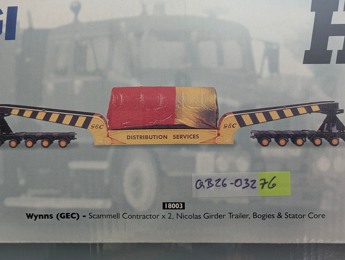 LKW Modell 1:50 Corgi Classics 18003 Wynns Scammell Contractor x 2 Trailer OVP