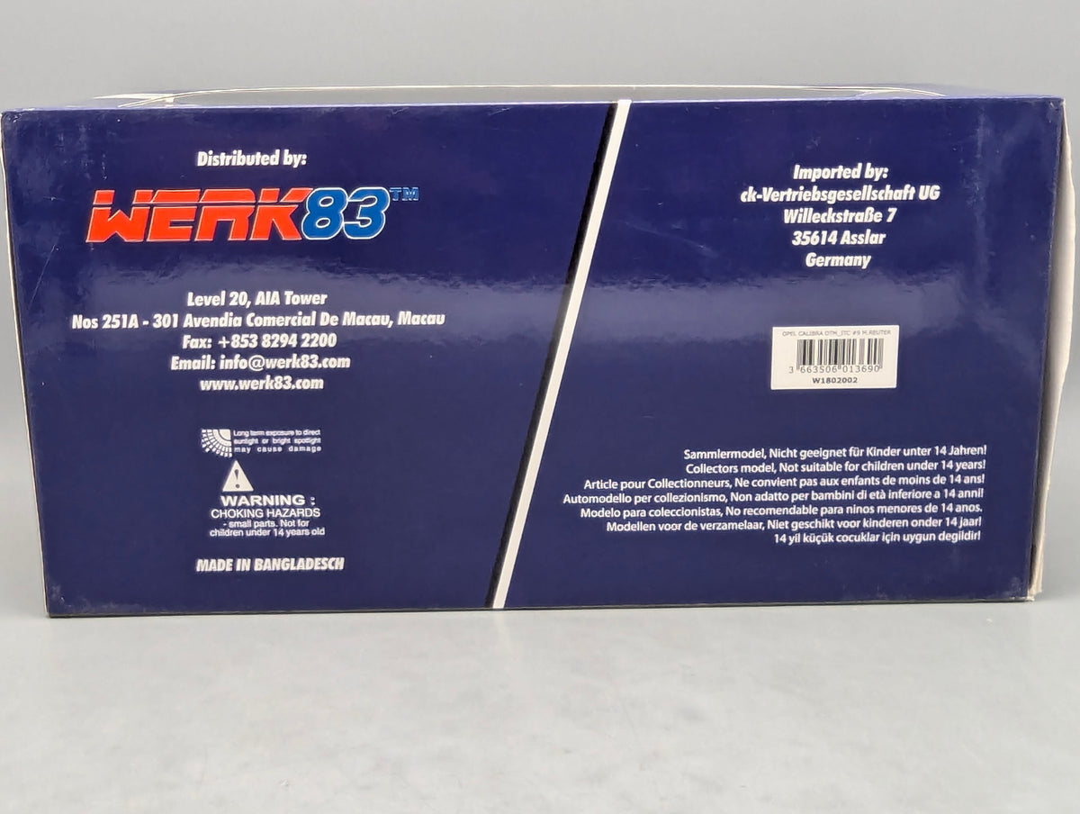 Modellautos 1:18 Werk83 Opel Calibra V6 4x4 DTM/ITC #9 Reuter mit OVP