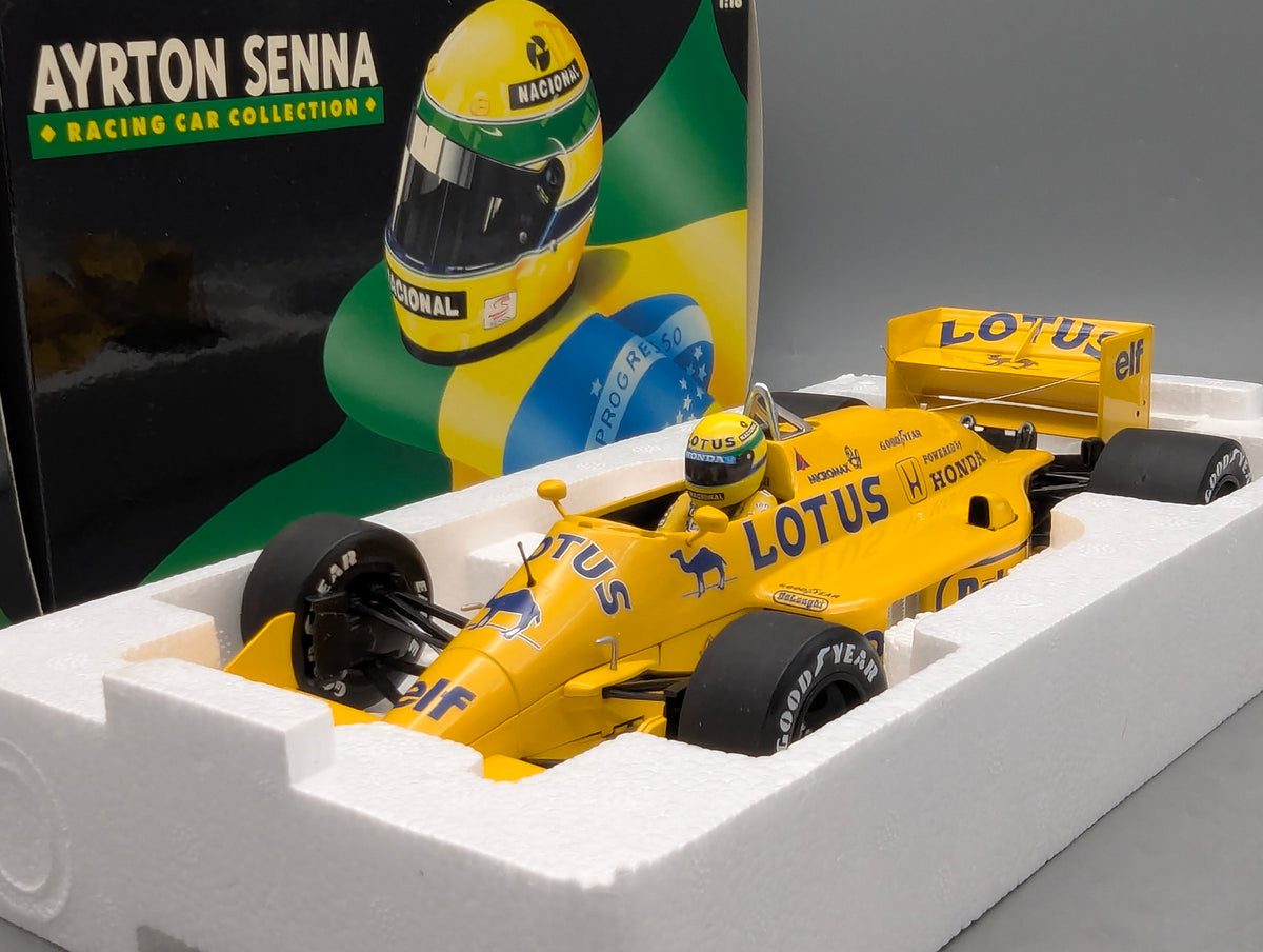 Modellautos 1:18 Minichamps Lotus Honda 99T 1987 #12 Ayrton Senna mit OVP
