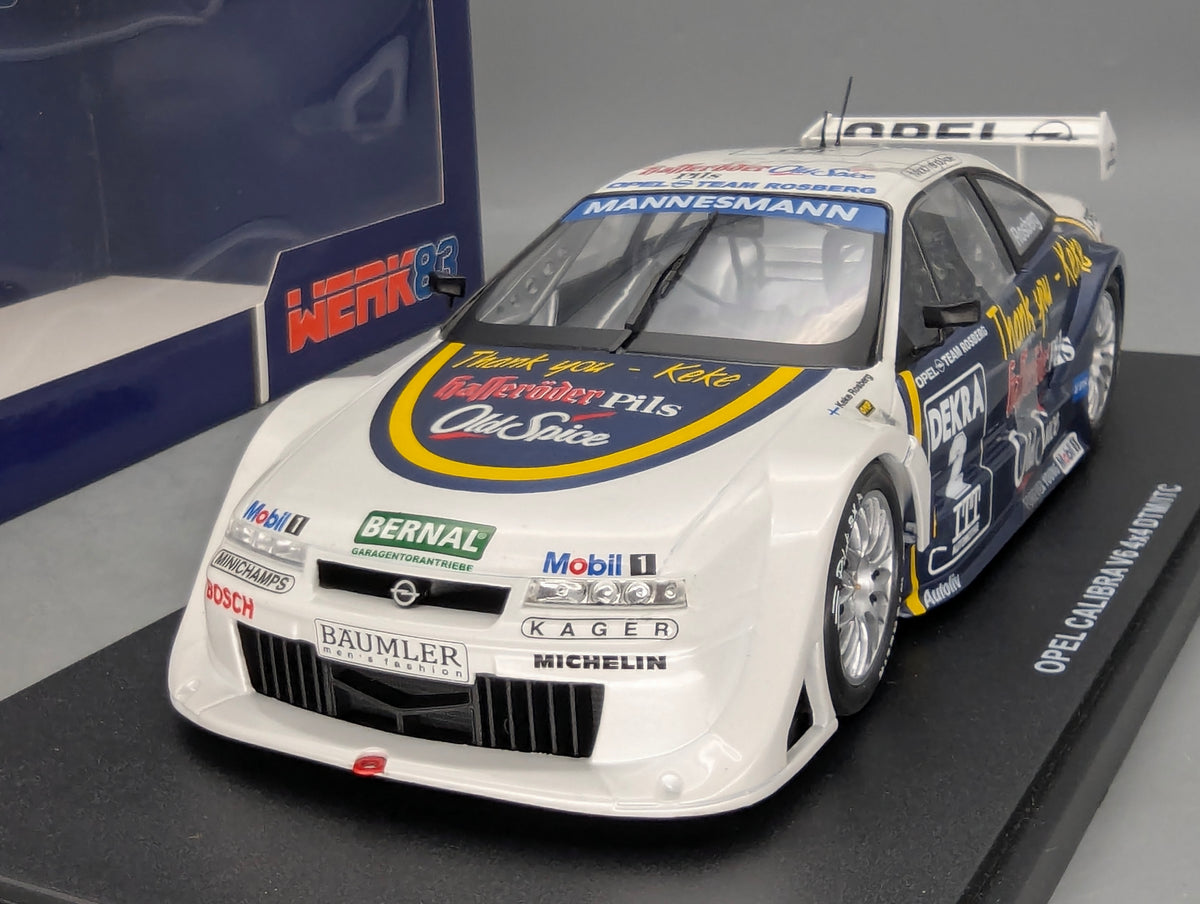 Modellautos 1:18 Werk83 Opel Calibra V6 4x4 DTM/ITC #2 Rosberg Thank You mit OVP
