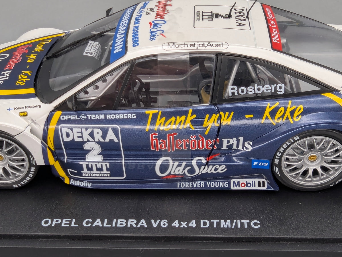Modellautos 1:18 Werk83 Opel Calibra V6 4x4 DTM/ITC #2 Rosberg Thank You mit OVP