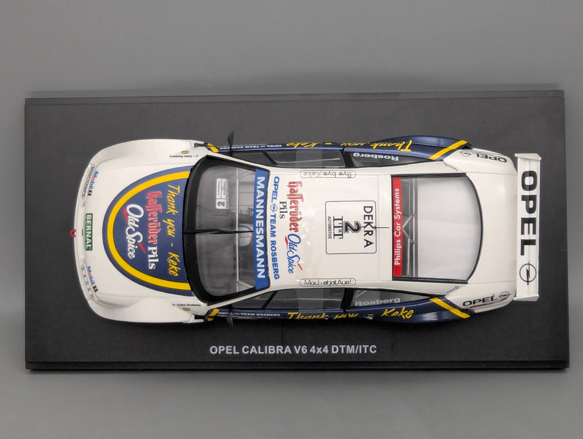 Modellautos 1:18 Werk83 Opel Calibra V6 4x4 DTM/ITC #2 Rosberg Thank You mit OVP