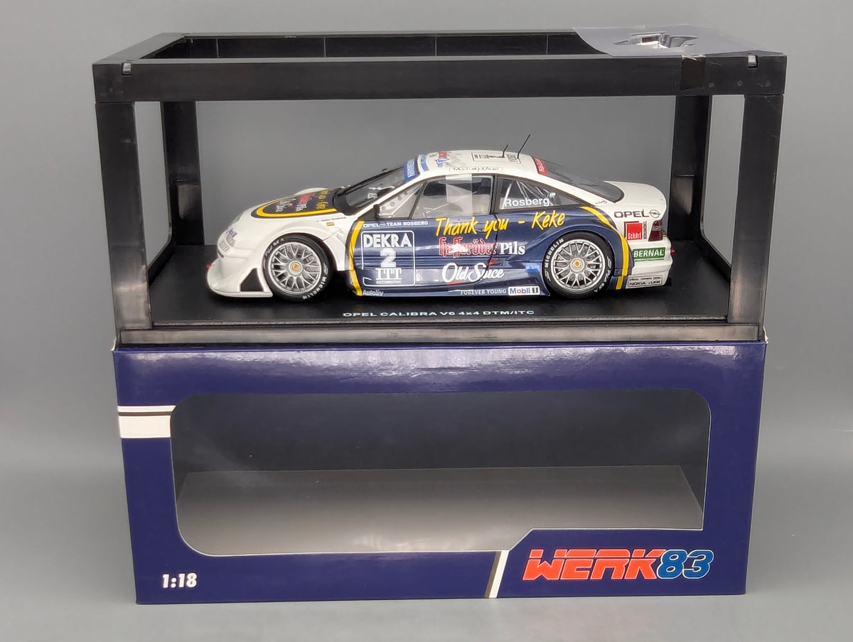Modellautos 1:18 Werk83 Opel Calibra V6 4x4 DTM/ITC #2 Rosberg Thank You mit OVP