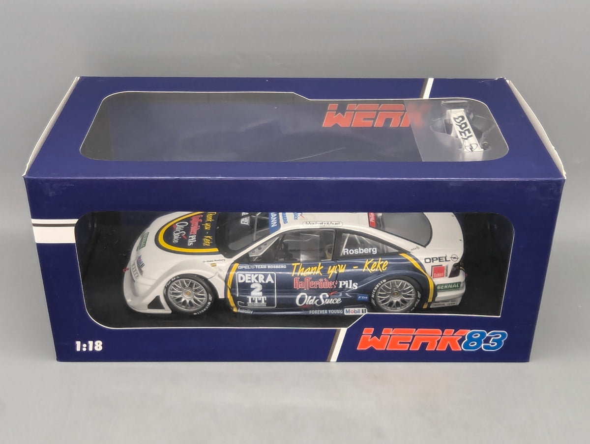 Modellautos 1:18 Werk83 Opel Calibra V6 4x4 DTM/ITC #2 Rosberg Thank You mit OVP