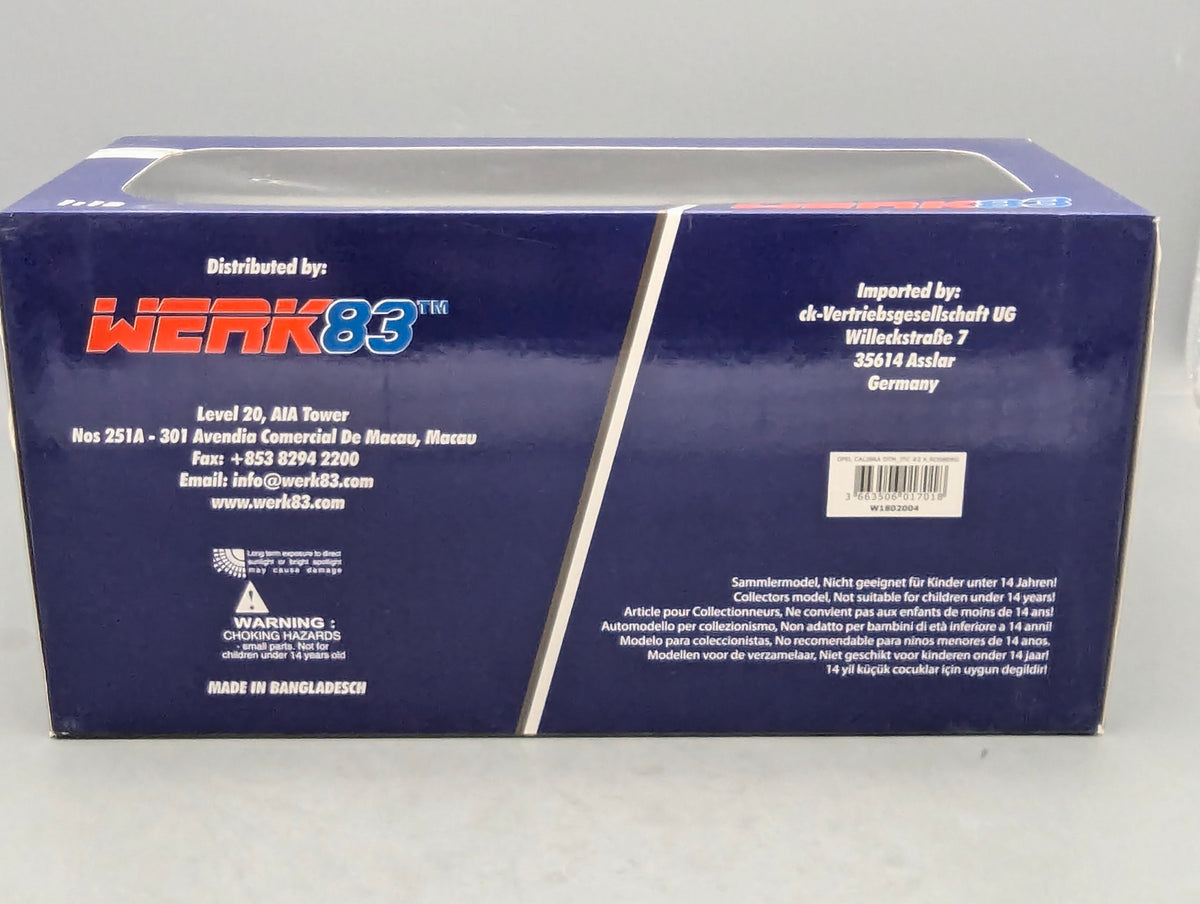 Modellautos 1:18 Werk83 Opel Calibra V6 4x4 DTM/ITC #2 Rosberg Thank You mit OVP