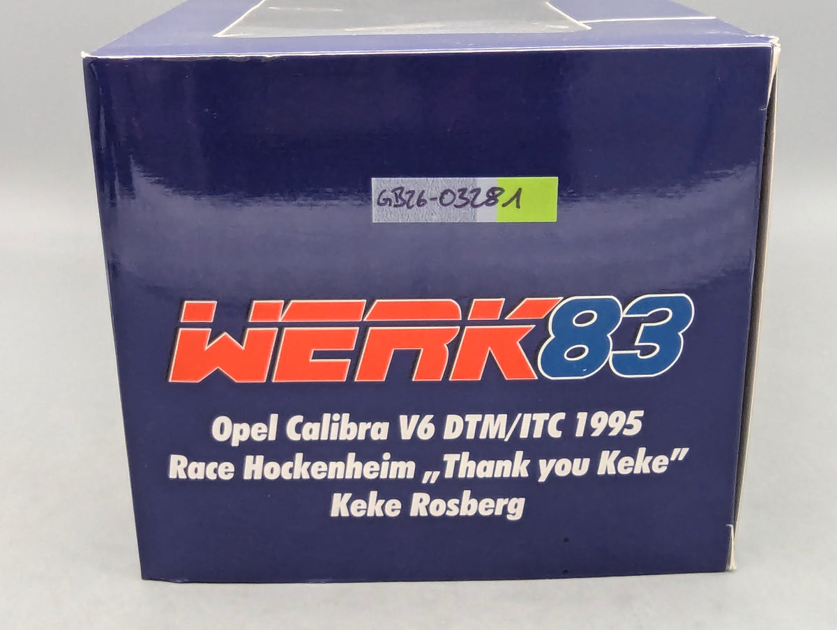 Modellautos 1:18 Werk83 Opel Calibra V6 4x4 DTM/ITC #2 Rosberg Thank You mit OVP