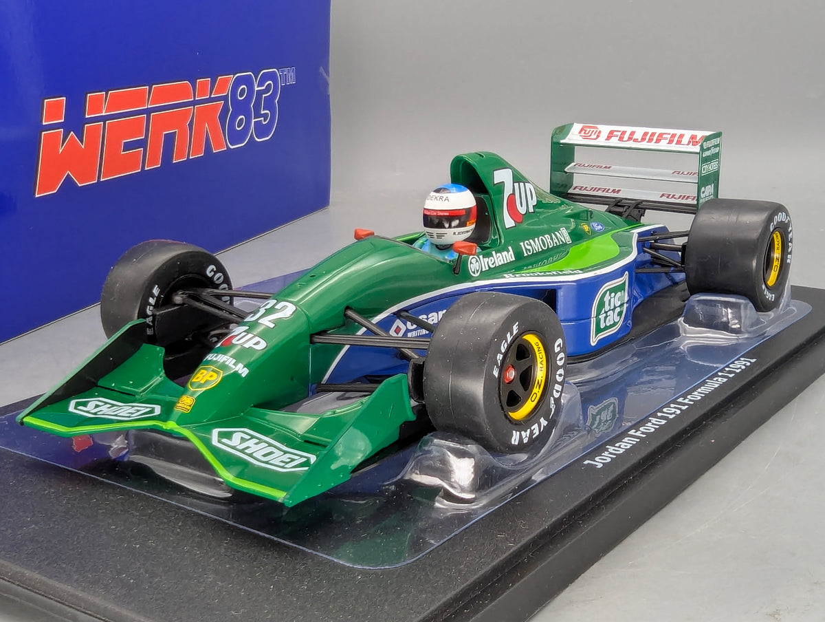 Modellautos 1:18 Werk83 Jordan Ford J191 Belgien GP 1991 #32 M. Schumacher OVP