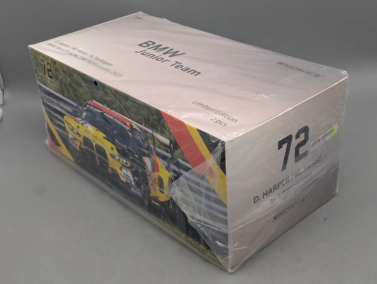 Modellautos 1:18 Minichamps BMW M4 GT3 24h Nbrg 2023 Junior Team #72 mit OVP
