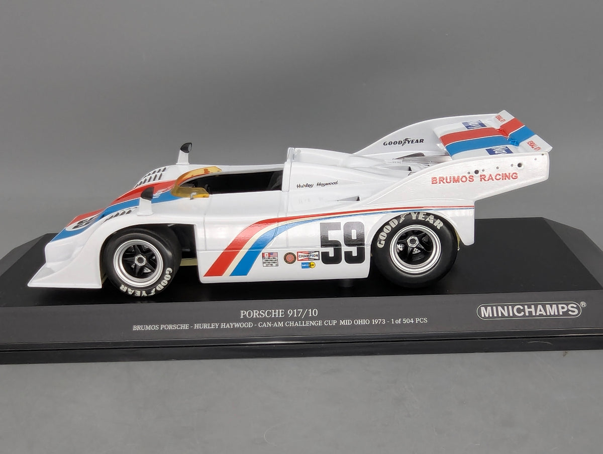 Modellautos 1:18 Minichamps Brumos Porsche 917/10 Can Am 1973 #59 mit OVP