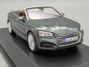 Modellautos 1:43 iScale Audi A5 Cabriolet Gotlandgrün mit Dealer OVP