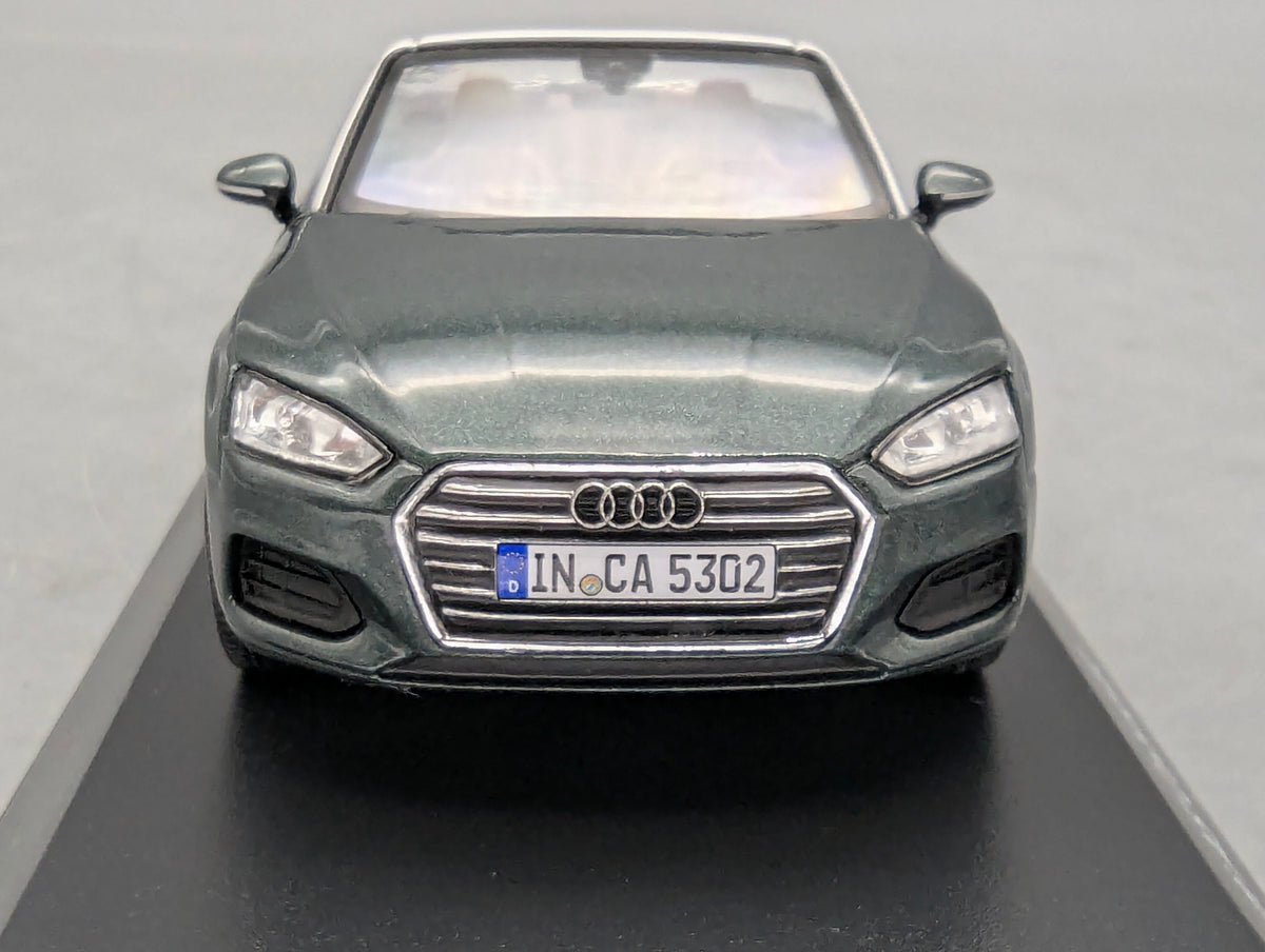 Modellautos 1:43 iScale Audi A5 Cabriolet Gotlandgrün mit Dealer OVP