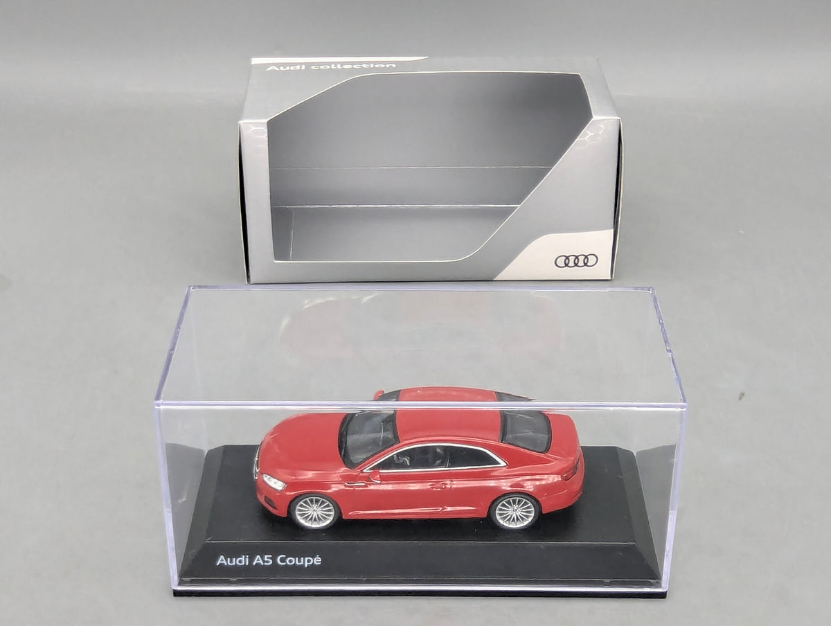 Modellautos 1:43 iScale Audi A5 Coupe Tangorot mit Dealer OVP