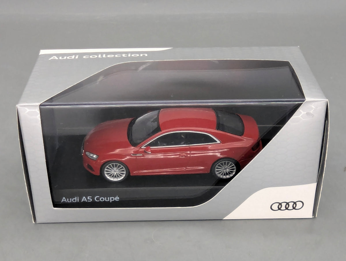 Modellautos 1:43 iScale Audi A5 Coupe Tangorot mit Dealer OVP