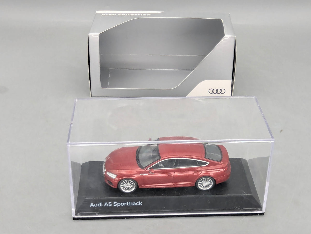 Modellautos 1:43 iScale Audi A5 Sportback Matadorrot mit Dealer OVP