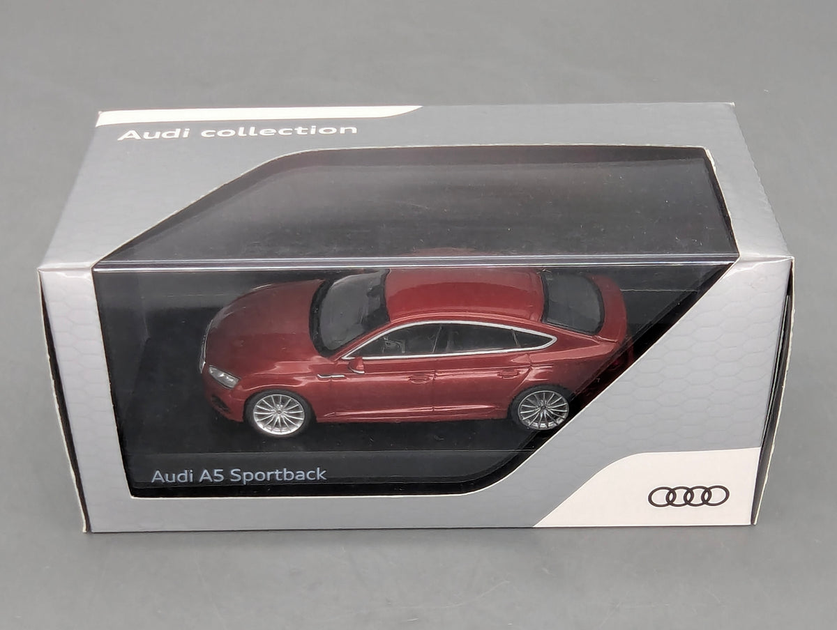 Modellautos 1:43 iScale Audi A5 Sportback Matadorrot mit Dealer OVP