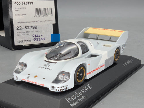 Modellauto 1:43 Minichamps Porsche 956K Weissach Rollout Version 1982 mit OVP