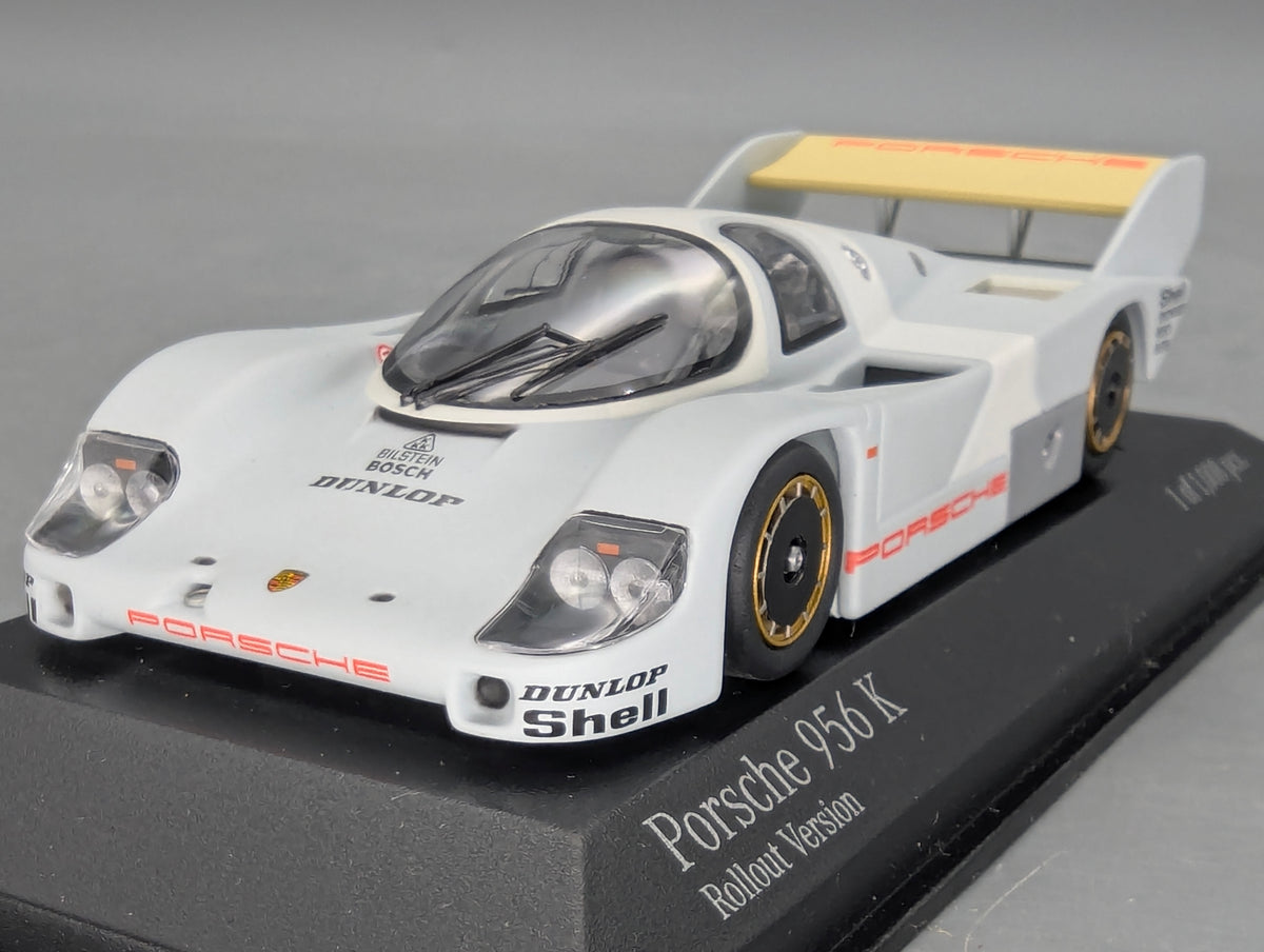 Modellauto 1:43 Minichamps Porsche 956K Weissach Rollout Version 1982 mit OVP