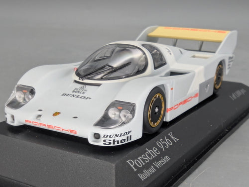 Modellauto 1:43 Minichamps Porsche 956K Weissach Rollout Version 1982 mit OVP