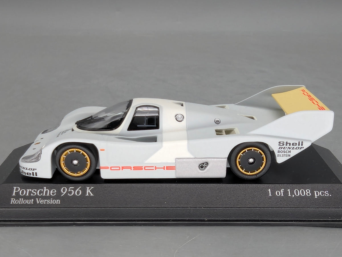 Modellauto 1:43 Minichamps Porsche 956K Weissach Rollout Version 1982 mit OVP