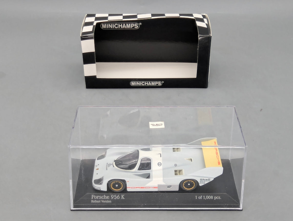 Modellauto 1:43 Minichamps Porsche 956K Weissach Rollout Version 1982 mit OVP