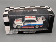Modellautos 1:43 Minichamps BMW 320i Gpr. 5 DRM 1977 #13 M. Winkelhock mit OVP