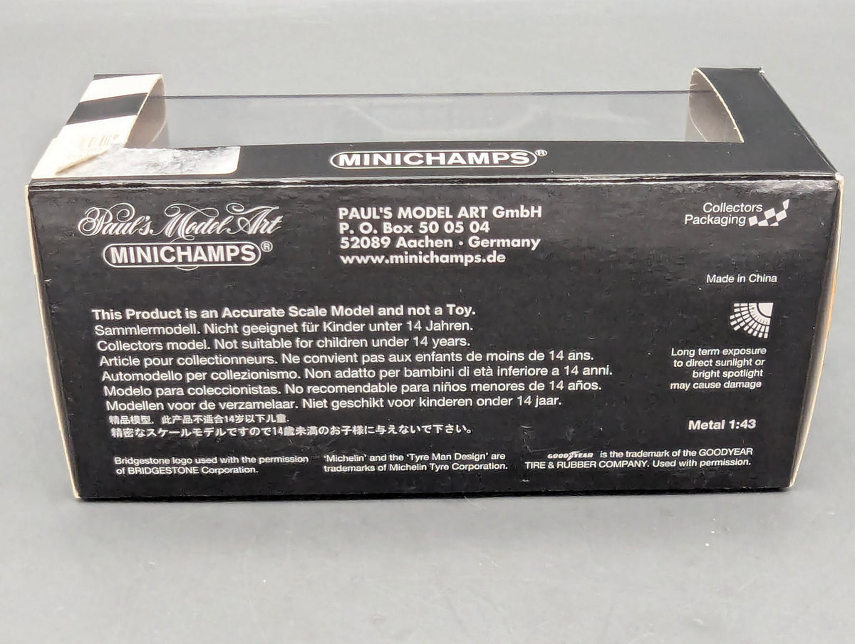Modellautos 1:43 Minichamps BMW 320i Gpr. 5 DRM 1977 #13 M. Winkelhock mit OVP