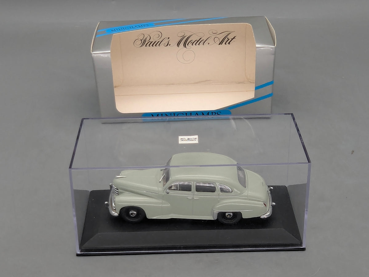 Modellautos 1:43 Minichamps Opel Kapitän 1951 Grau mit OVP