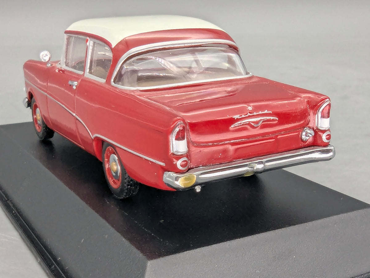 Modellautos 1:43 Minichamps Opel Rekord P1 2-Türer 1958 Rot Weiß mit OVP