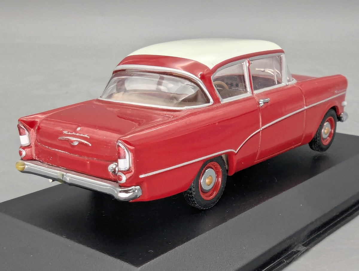 Modellautos 1:43 Minichamps Opel Rekord P1 2-Türer 1958 Rot Weiß mit OVP