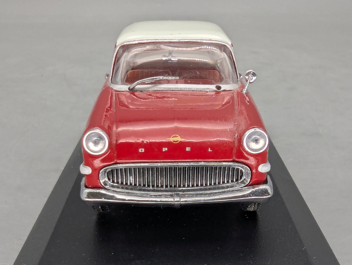 Modellautos 1:43 Minichamps Opel Rekord P1 2-Türer 1958 Rot Weiß mit OVP