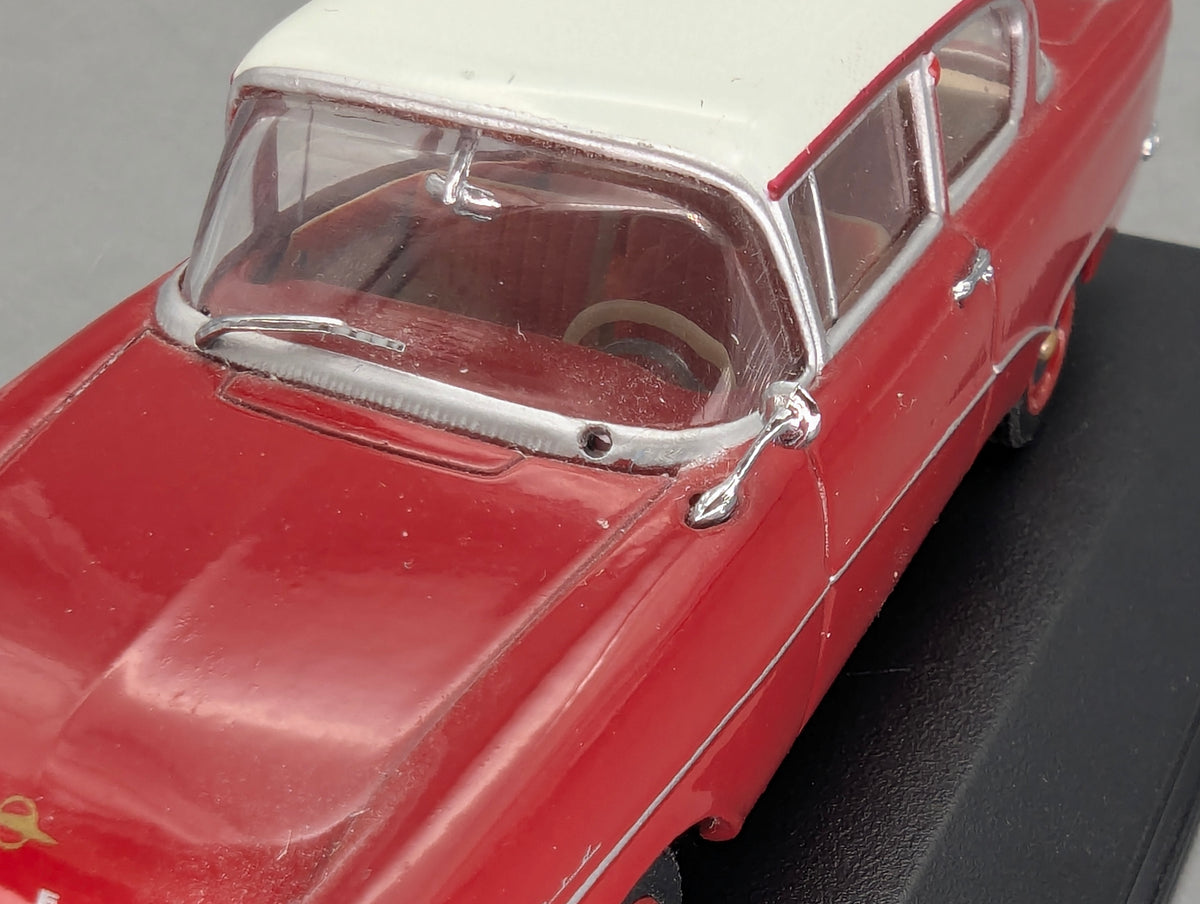 Modellautos 1:43 Minichamps Opel Rekord P1 2-Türer 1958 Rot Weiß mit OVP