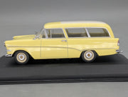 Modellautos 1:43 Minichamps Opel Rekord P1 Caravan 1958 Gelb Weiß mit OVP