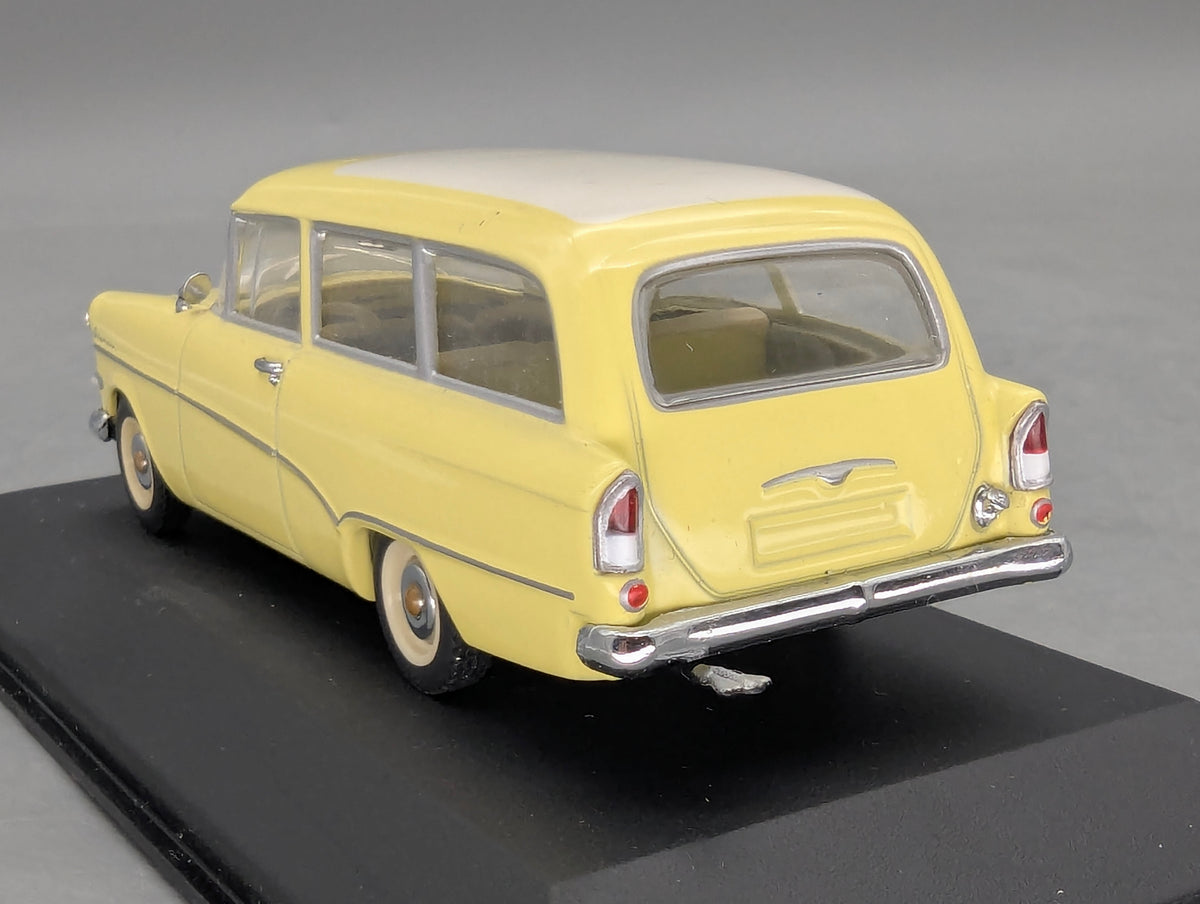 Modellautos 1:43 Minichamps Opel Rekord P1 Caravan 1958 Gelb Weiß mit OVP