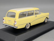 Modellautos 1:43 Minichamps Opel Rekord P1 Caravan 1958 Gelb Weiß mit OVP