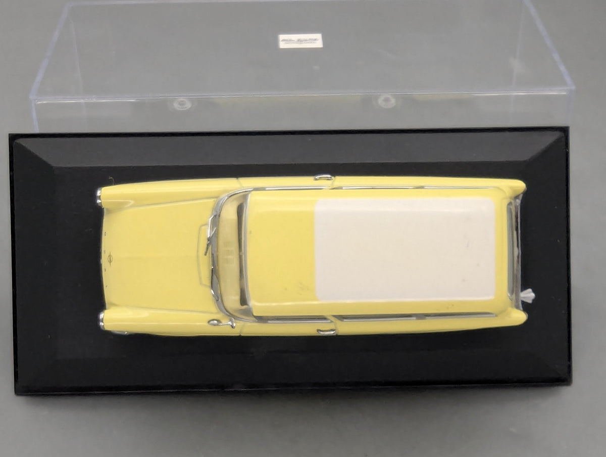 Modellautos 1:43 Minichamps Opel Rekord P1 Caravan 1958 Gelb Weiß mit OVP