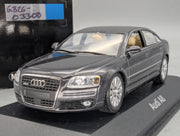 Automodell 1:43 Minichamps Audi A8 4.2 Quattro Dunkelgrau Metallic OVP