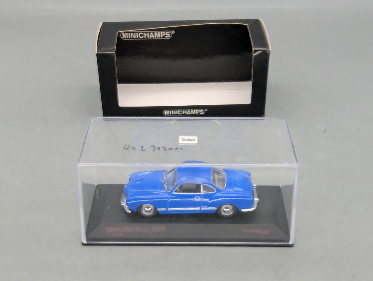 Modellautos 1:43 Minichamps Volkswagen VW Karmann Ghia Blau mit OVP