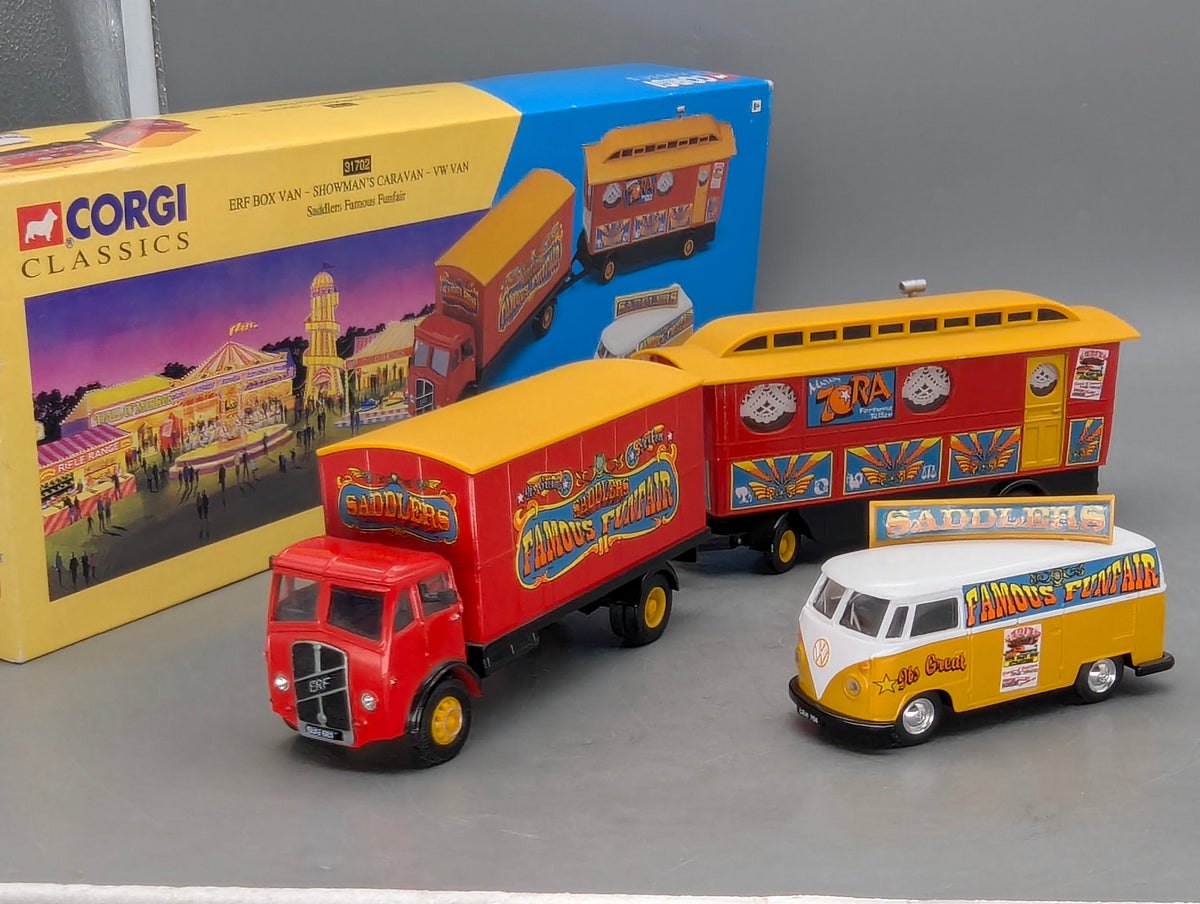 LKW Modell 1:50 Corgi Classics 31702 Saddlers Famous Funfair Set 3-tlg mit OVP