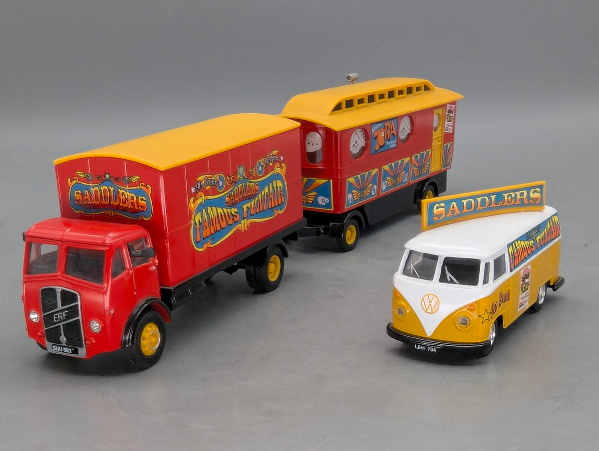 LKW Modell 1:50 Corgi Classics 31702 Saddlers Famous Funfair Set 3-tlg mit OVP