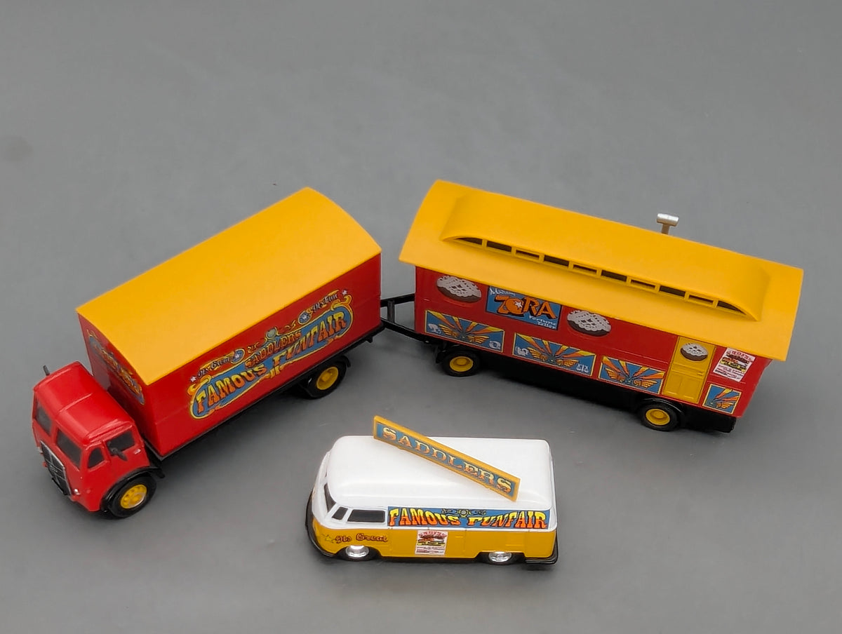 LKW Modell 1:50 Corgi Classics 31702 Saddlers Famous Funfair Set 3-tlg mit OVP