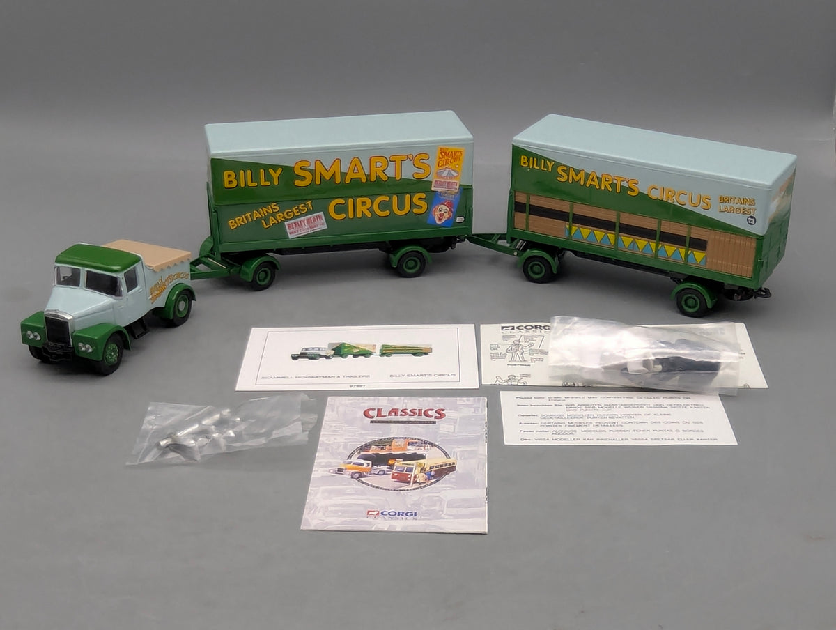 LKW Modell 1:50 Corgi Classics 97897 Scammell Highwayman & Trailers Circus OVP