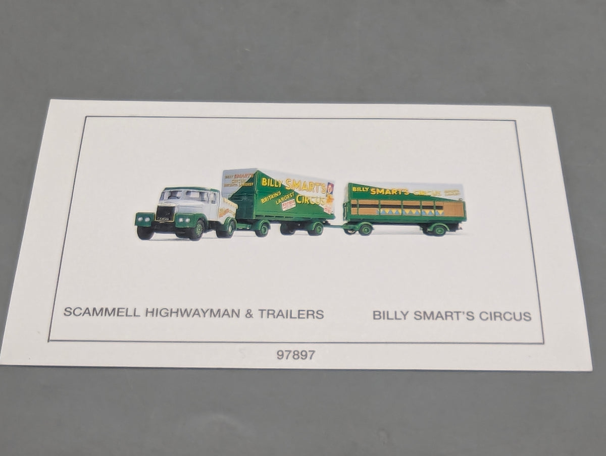 LKW Modell 1:50 Corgi Classics 97897 Scammell Highwayman & Trailers Circus OVP
