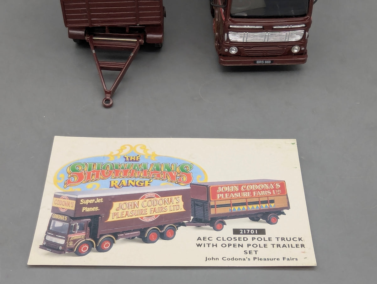 LKW Modell 1:50 Corgi Classics AEC Closed Pole Truck & Pole Trailer Set mit OVP