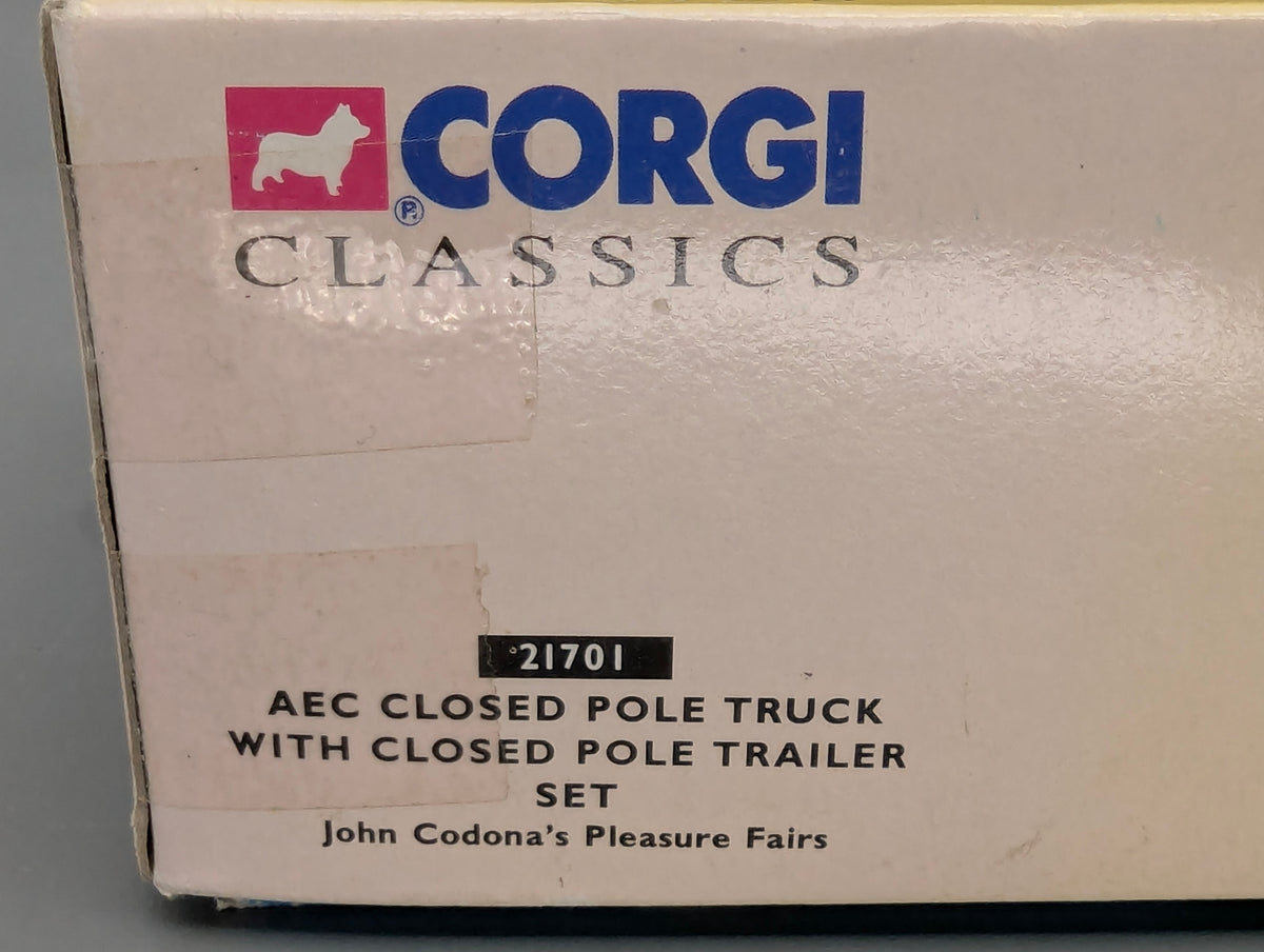 LKW Modell 1:50 Corgi Classics AEC Closed Pole Truck & Pole Trailer Set mit OVP