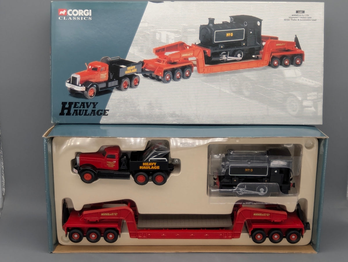 LKW Modell 1:50 Corgi Classics 31007 Diamond T Ballast Trailer & Locomotive OVP