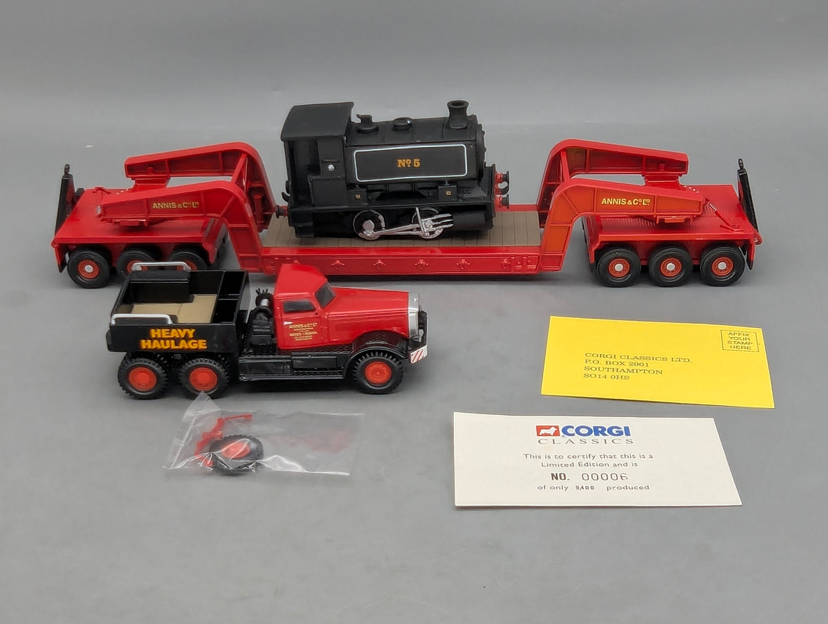 LKW Modell 1:50 Corgi Classics 31007 Diamond T Ballast Trailer & Locomotive OVP